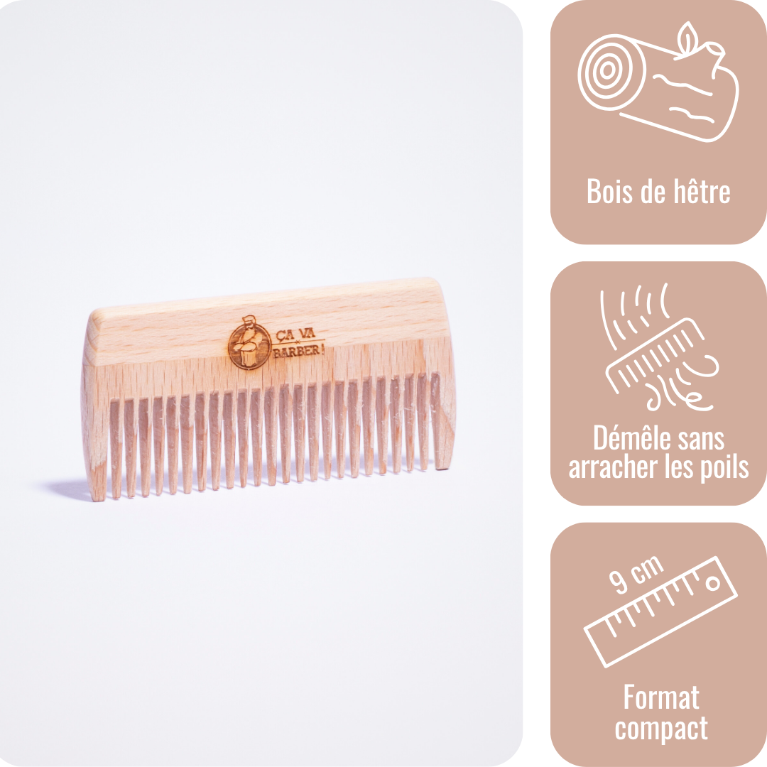 a-va-barber-peigne-barbe-bois-h-tre-rectangle-poche image 1