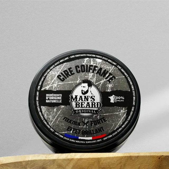 man-s-beard-coiffant-cire-fixation-forte-cheveux-brillants-90ml image 1