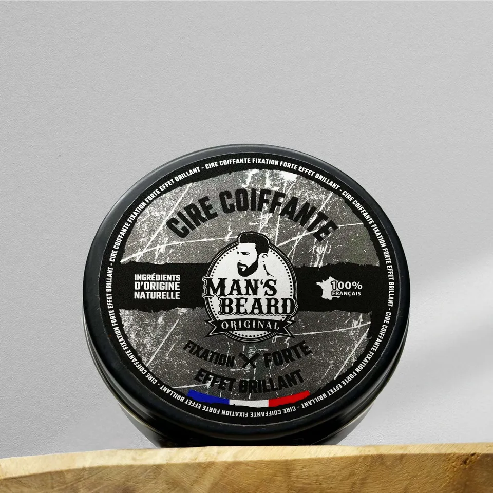 man-s-beard-coiffant-cire-fixation-forte-cheveux-brillants-90ml image 1