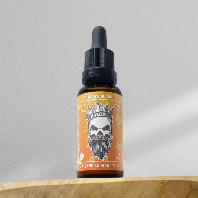 man-s-beard-huile-barbe-vanille-mangue-30ml-nourrit image 1