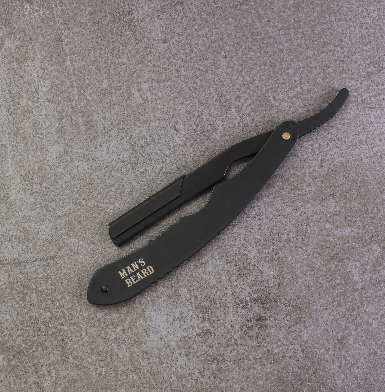 man-s-beard-shavette-ergonomique-noir-mat-5-lames image 4