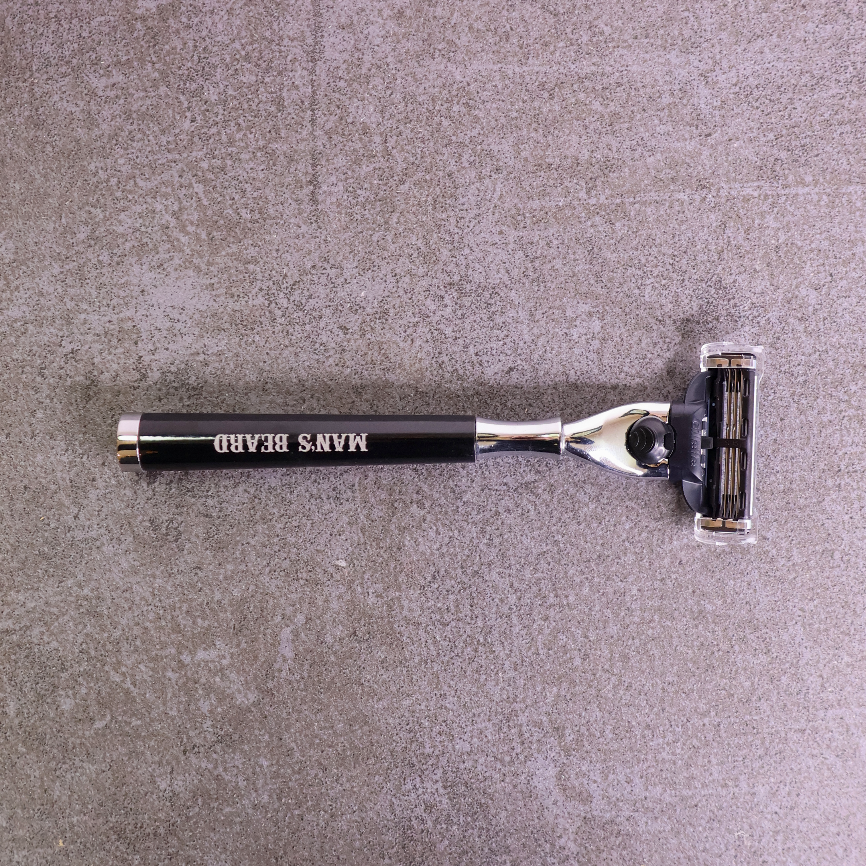 man-s-beard-rasoir-m-canique-compatible-gillette-3-lames image 1