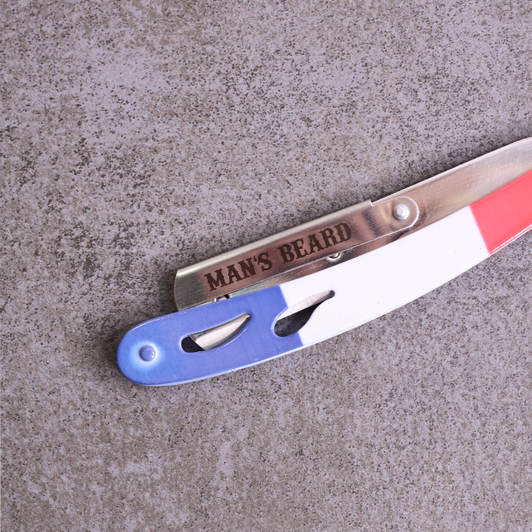 man-s-beard-shavette-france-trousse-et-5-lames image 1