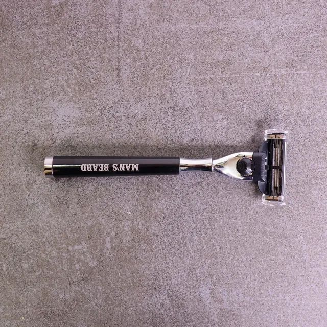 man-s-beard-rasoir-m-canique-compatible-gillette-3-lames image 1