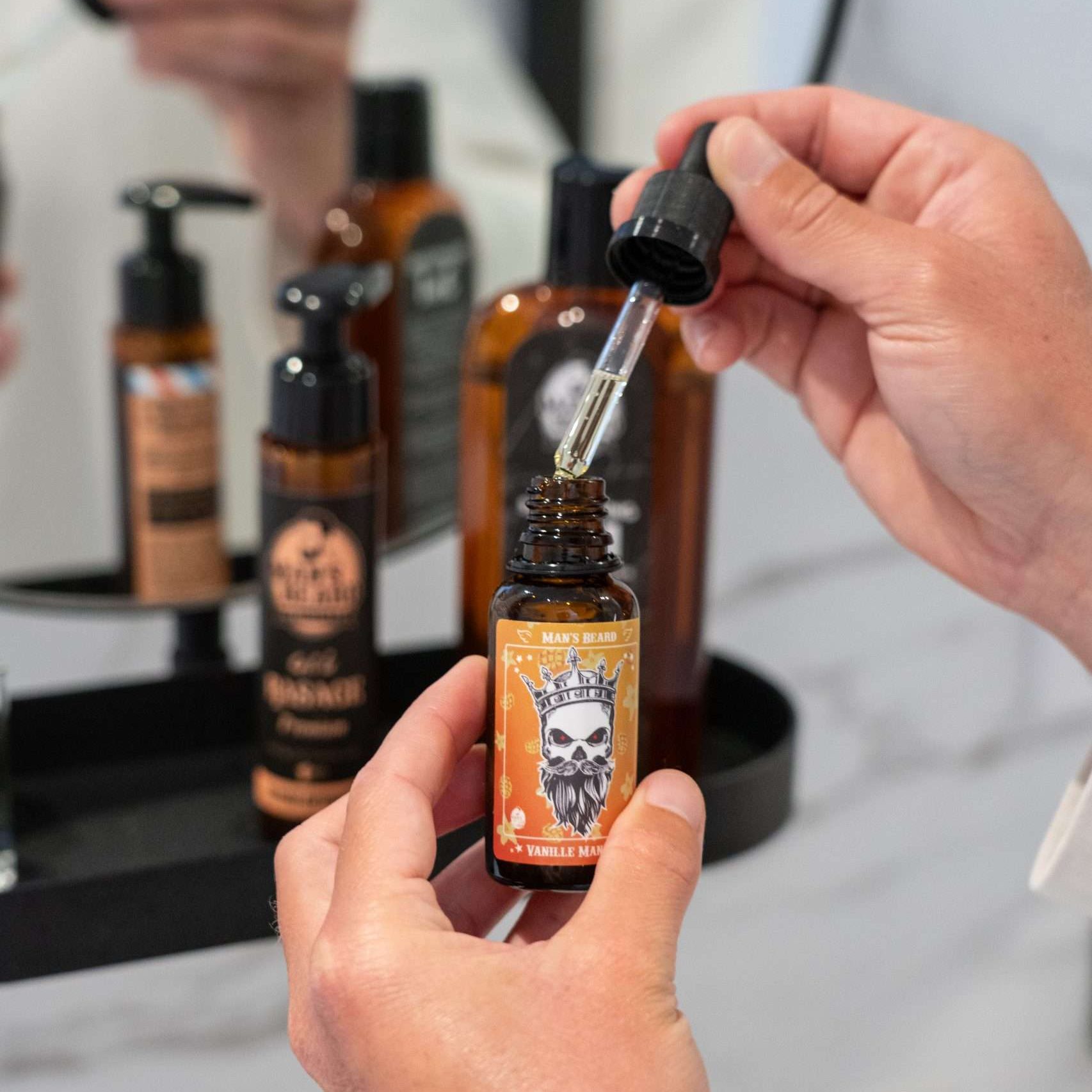 man-s-beard-duo-vanille-mangue-huile-baume-barbe-hydratant image 2