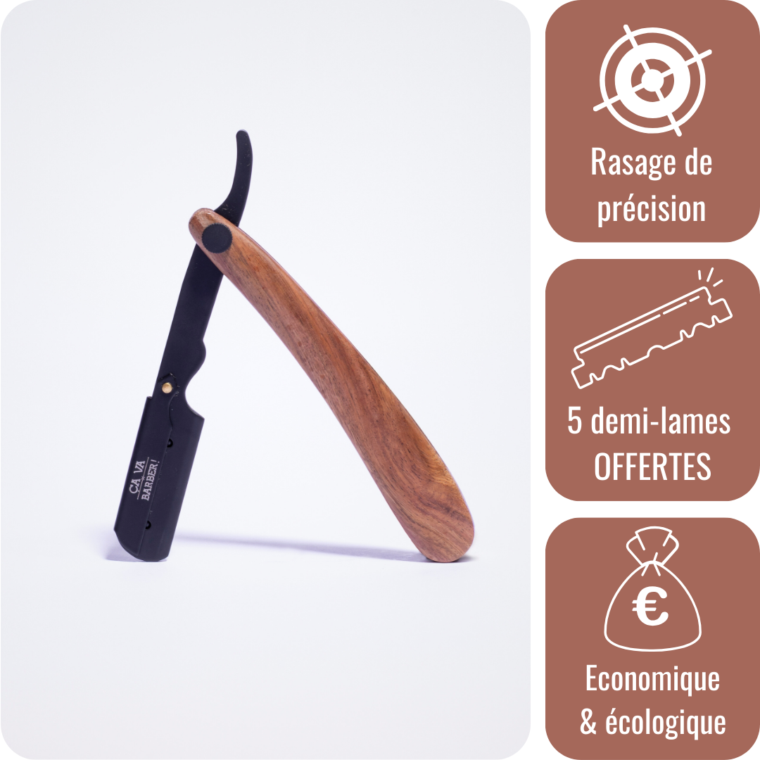 a-va-barber-shavette-rasoir-de-barbier-manche-bois-40g image 1