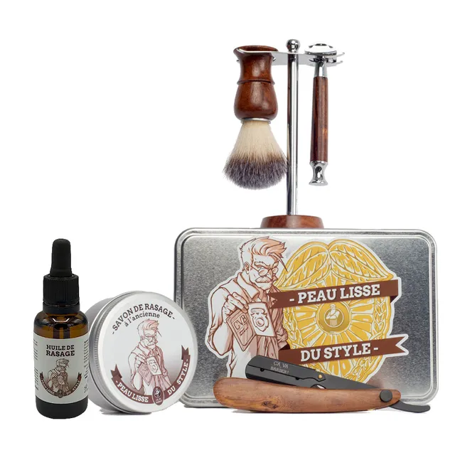a-va-barber-peau-lisse-du-style-coffret-rasage-traditionnel-complet image 1