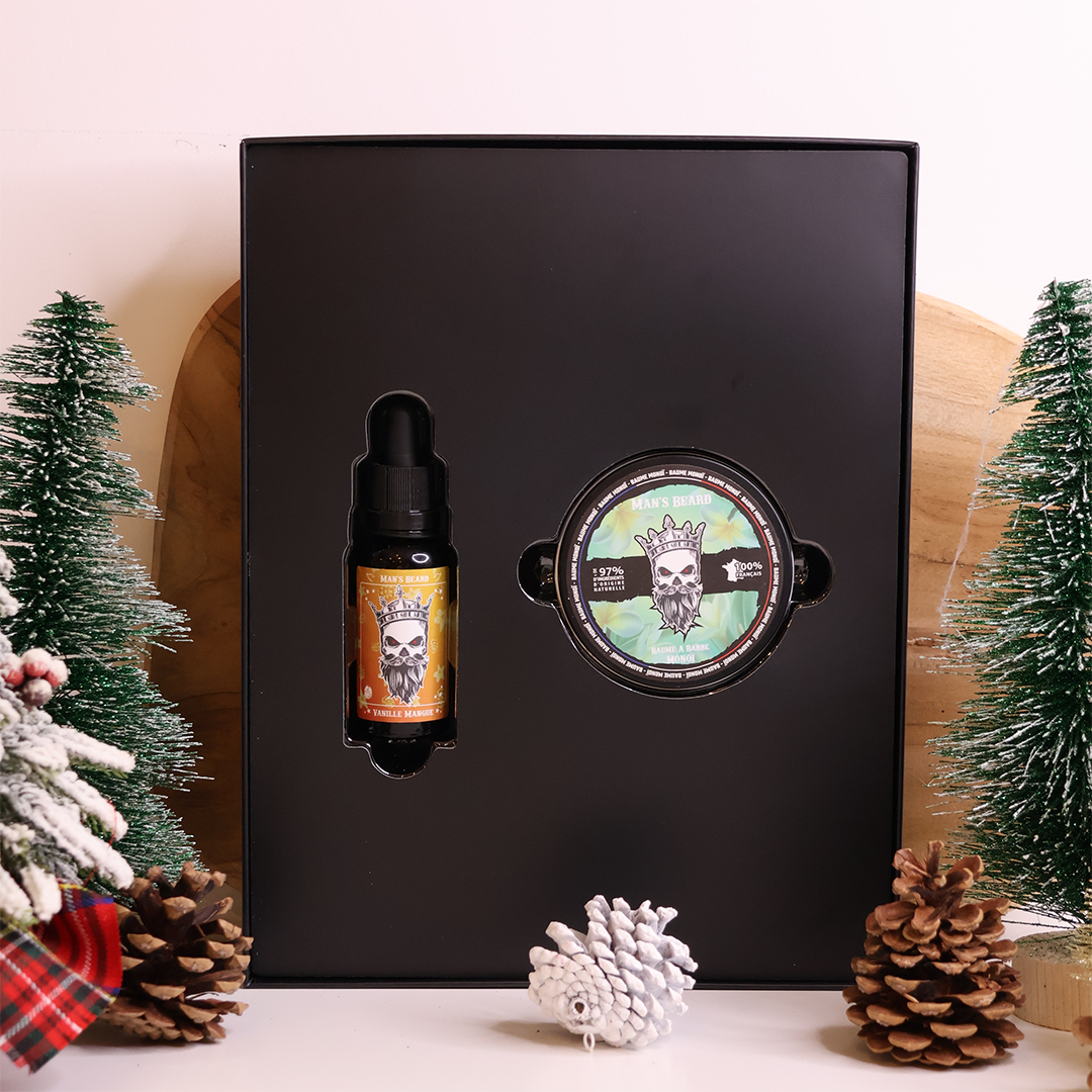 man-s-beard-coffret-duo-huile-et-baume-personnalisable-cadeau image 1