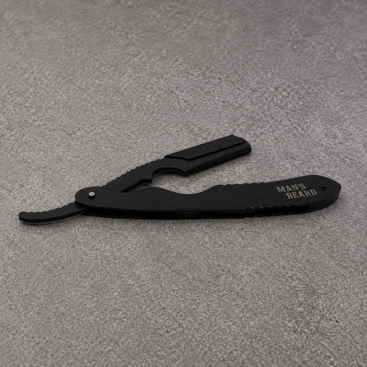 man-s-beard-shavette-ergonomique-noir-mat-5-lames image 2