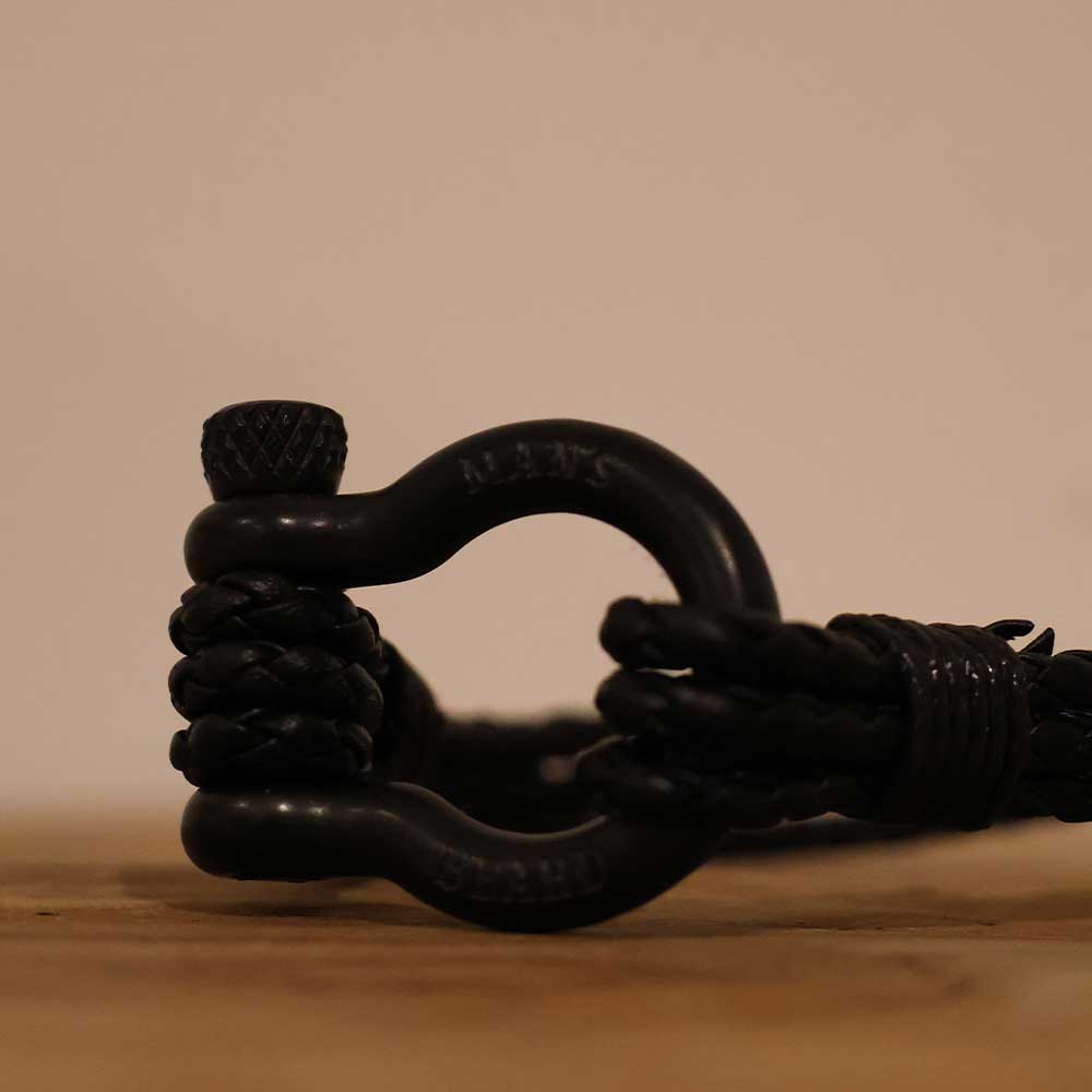 man-s-beard-duo-bracelet-black-touch-19cm-tress-noir image 3