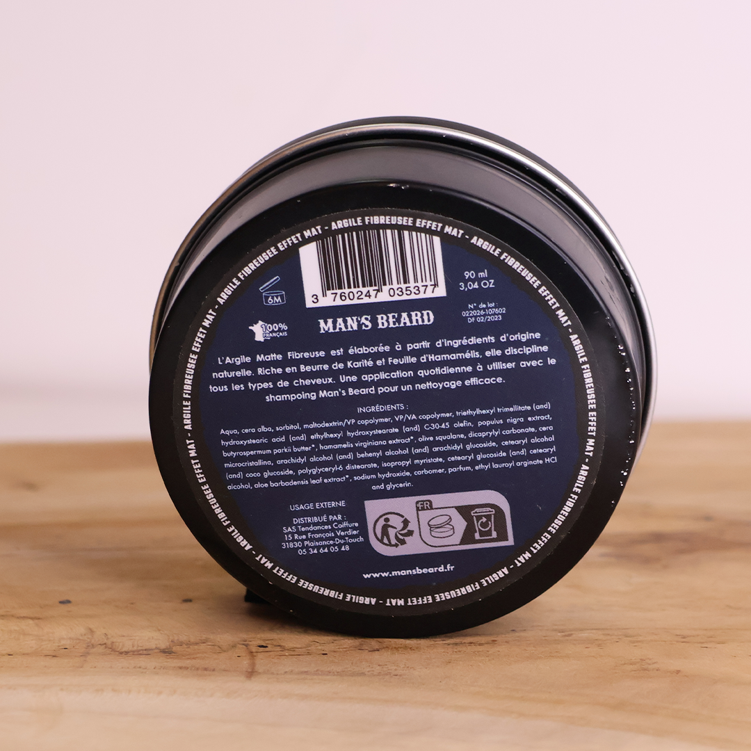 man-s-beard-coiffant-argile-fibreuse-mate-fixation-moyenne-90ml image 2
