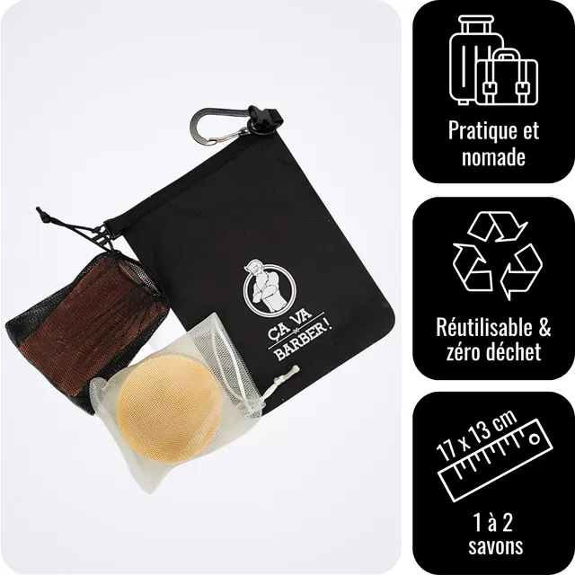 a-va-barber-r-guli-re-pochette-savon-nylon-noir image 1