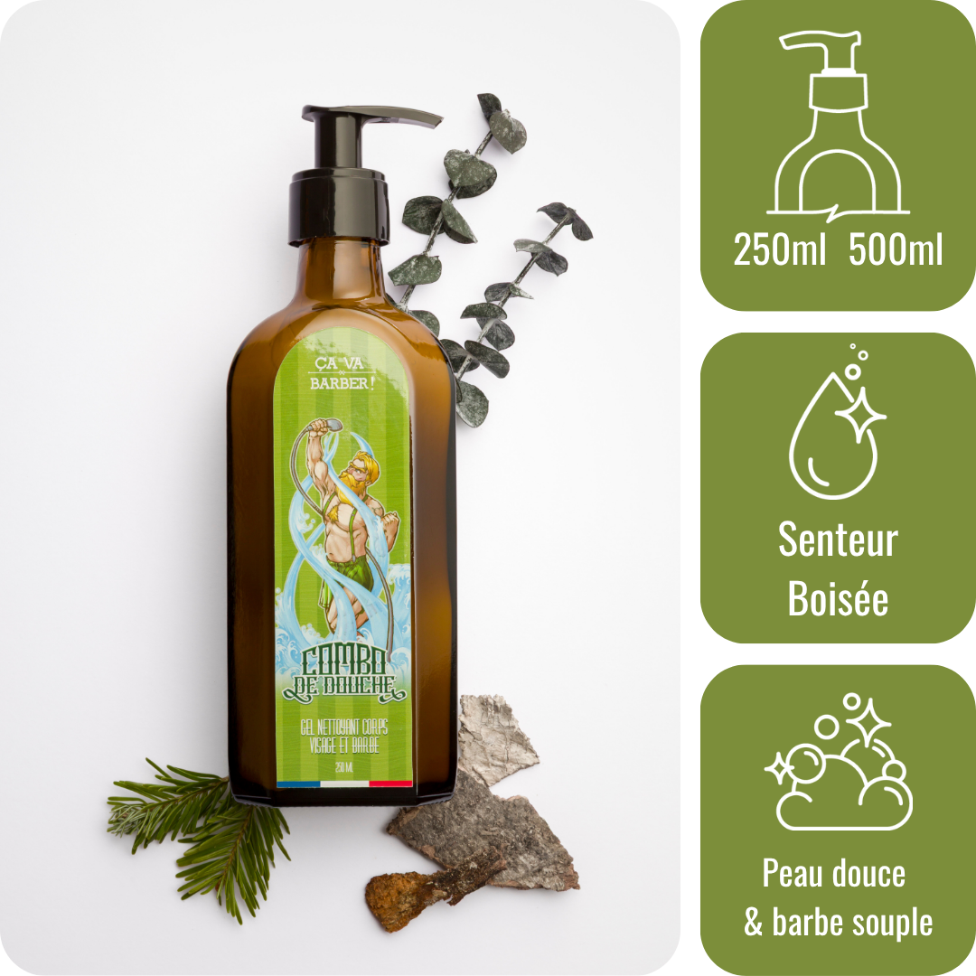 a-va-barber-b-cheron-combo-douche-barbe-250ml-bois image 1