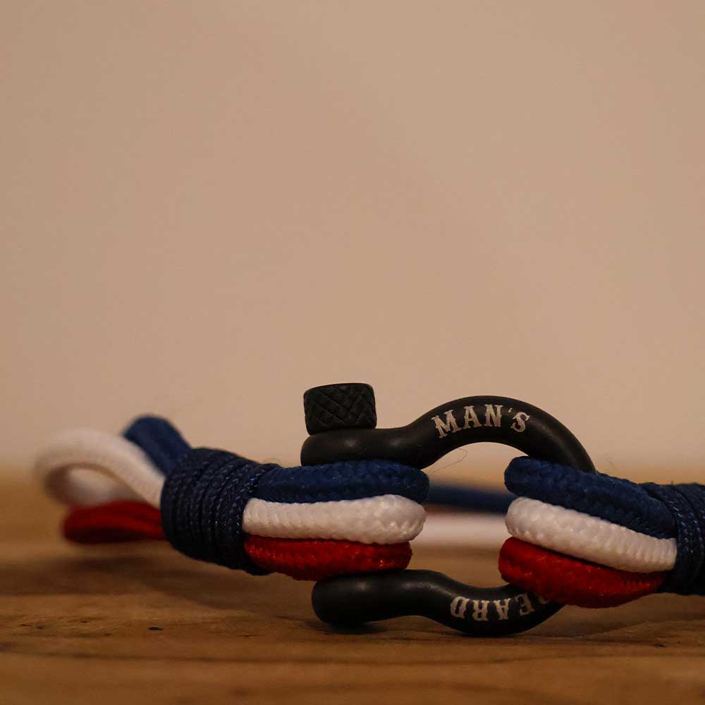 man-s-beard-french-touch-bracelet-noir-ajustable image 2