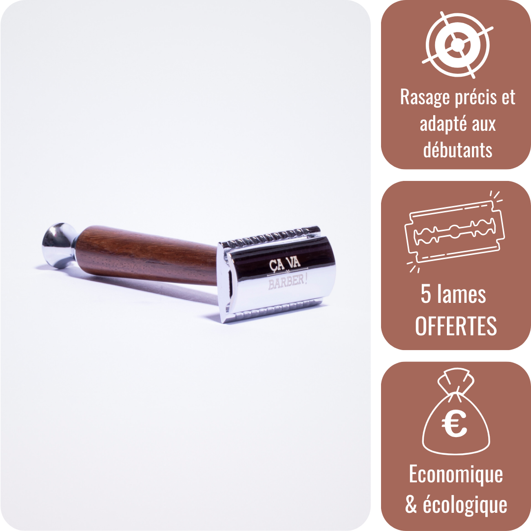 a-va-barber-sans-odeur-rasoir-de-s-ret-manche-r-sine-bois image 1