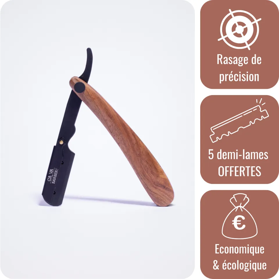 a-va-barber-shavette-rasoir-de-barbier-manche-bois-40g image 1