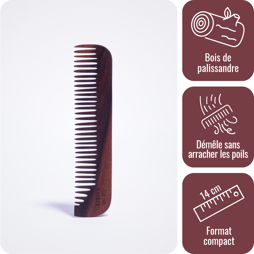 a-va-barber-peigne-barbe-et-cheveux-bois-palissandre-poche image 1