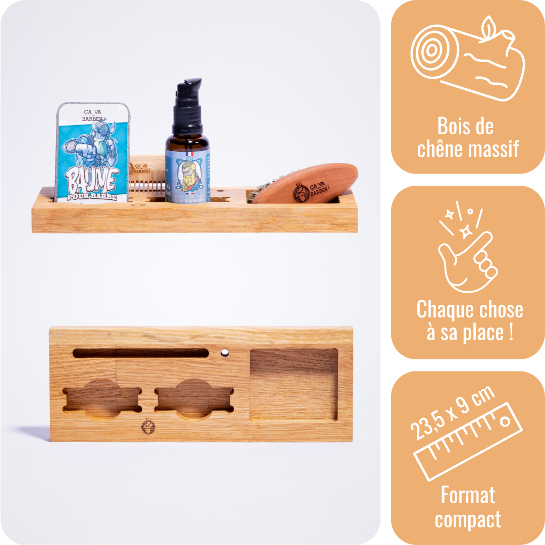 a-va-barber-socle-rangement-barbe-ch-ne-massif-fait-main image 1
