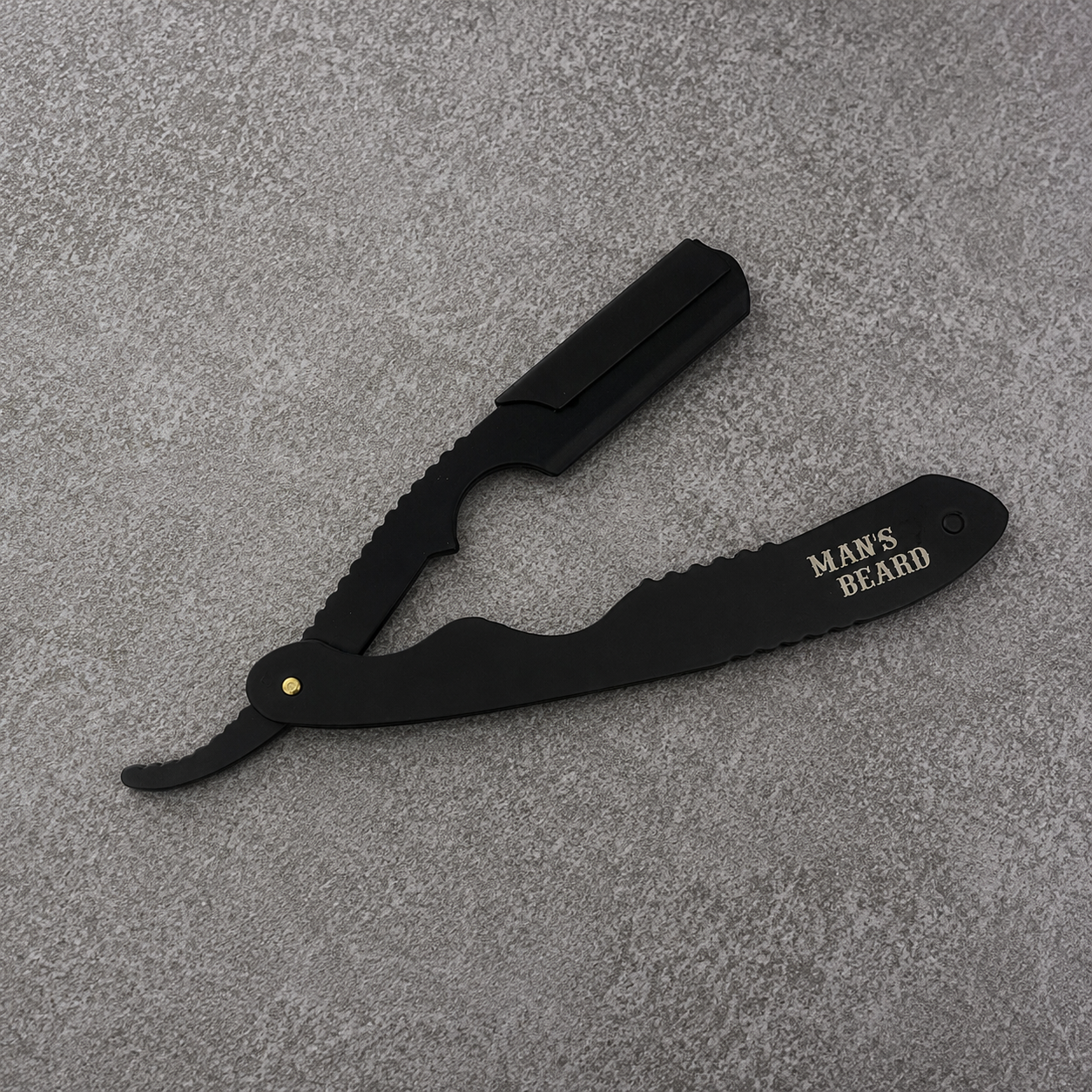 man-s-beard-shavette-ergonomique-noir-mat-5-lames image 3