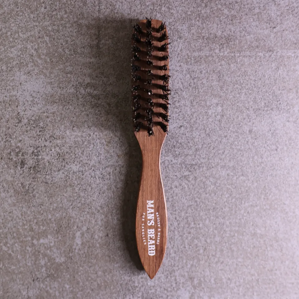 man-s-beard-brosse-barbe-manche-bubinga-poils-sanglier image 1