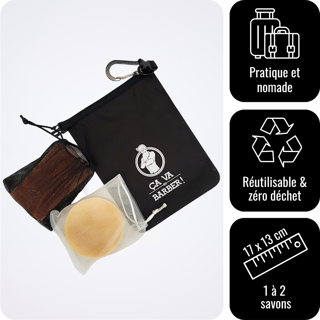 a-va-barber-r-guli-re-pochette-savon-nylon-noir image 1